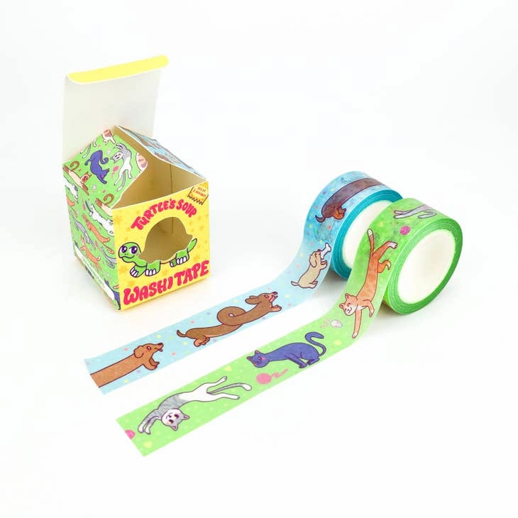 Long Pets Washi Tape Box Set Of 2 automatic maxi