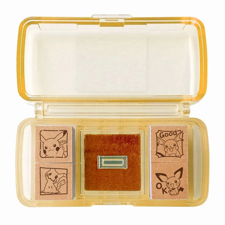stackable Pikachu, Pichu, Mimikyu Pokemon Mini Stamp