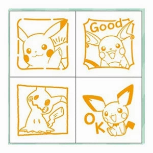 Pikachu, Pichu, Mimikyu Pokemon Mini Stamp budget basic