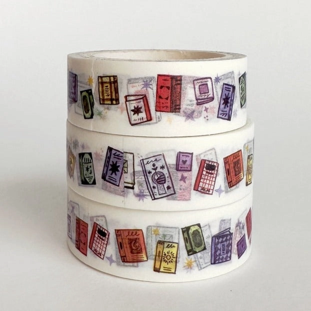 solid Rainbow Books Washi Tape