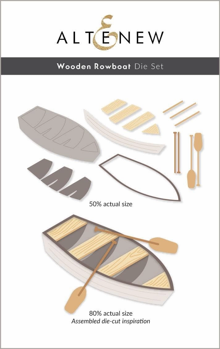 Wooden Rowboat Die Set new neutral