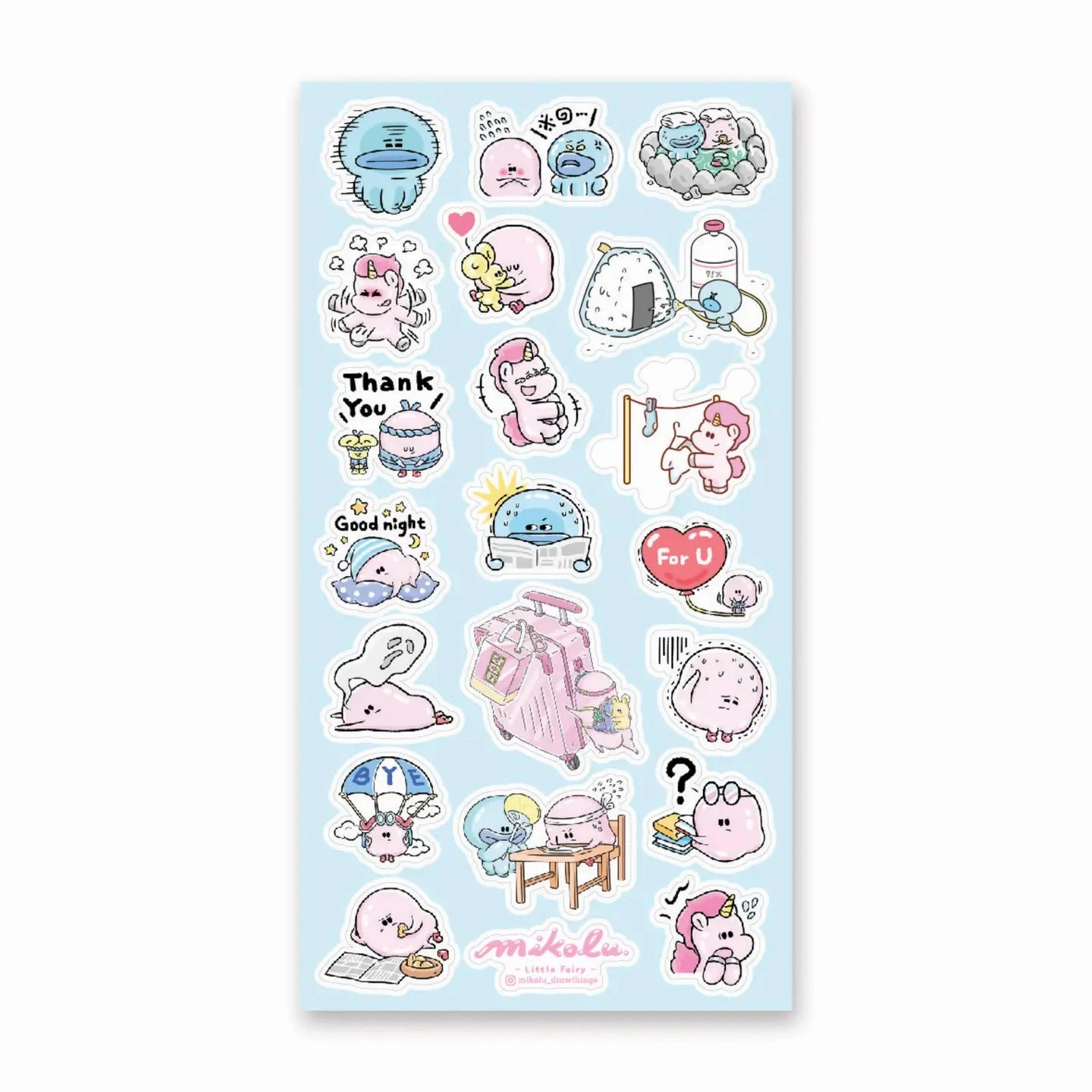 Stickii Unlikely Besties (#2) Sticker Sheet versatile square