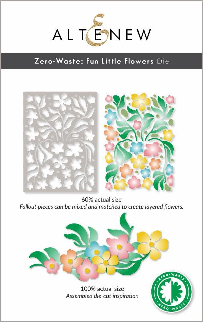 Zero-Waste Fun Little Flowers Die top
