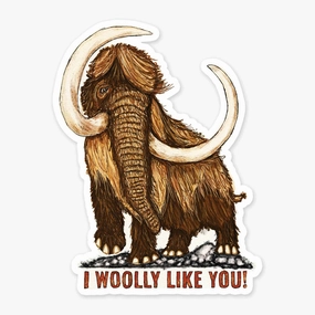 Woolly Like You Vinyl Sticker single