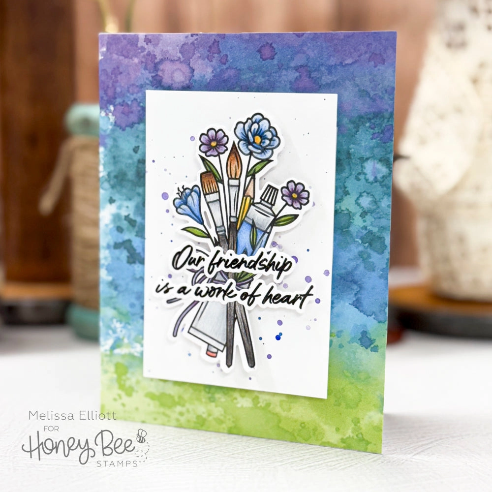 premium Work Of Heart - 6"X6" Stamp Set