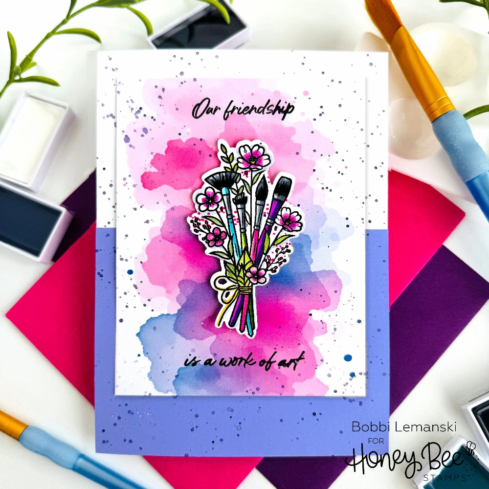 Work Of Heart - 6"X6" Stamp Set round
