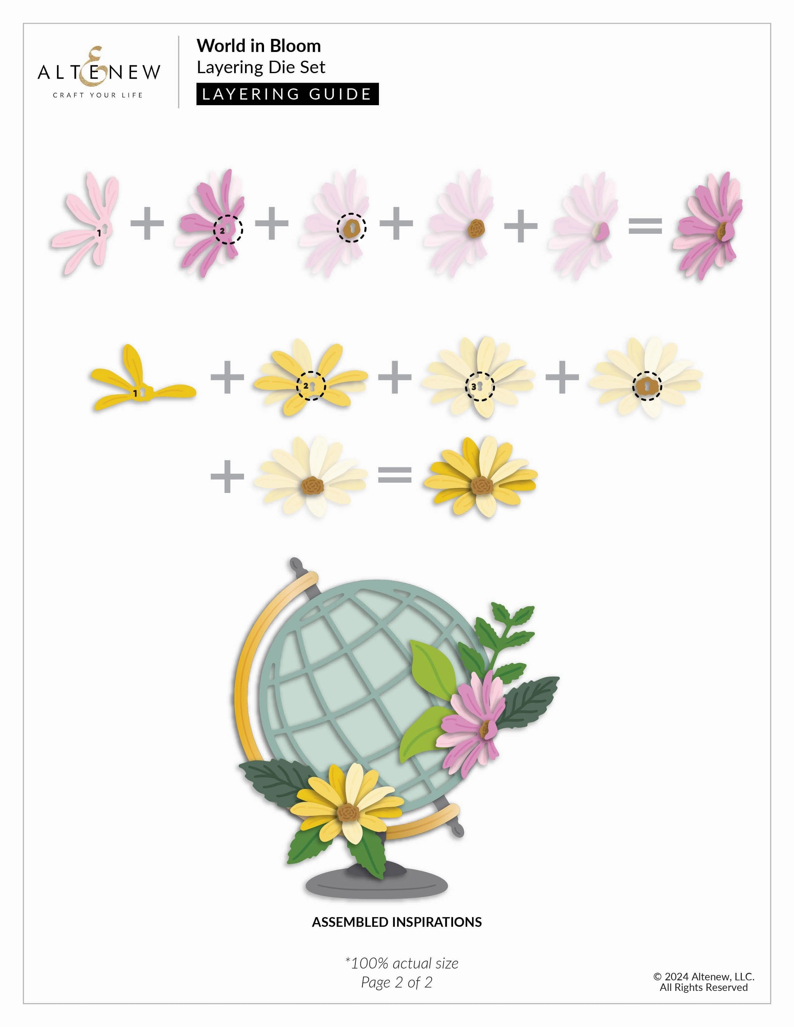 World In Bloom Layering Die Set original wrapped