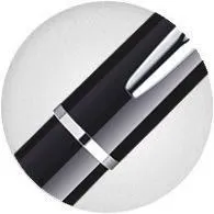 sealed adjustable Waterman Hemisphere Black Lacquer & Chrome Fountain Pen