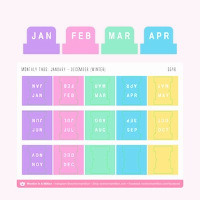 90'S Baby Monthly Tab Stickers waterproof