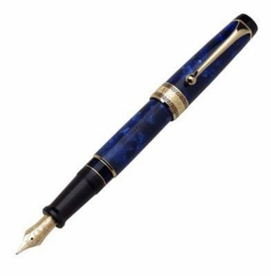 exclusive Aurora Optima Auroloide Gold Blue Fountain Pen