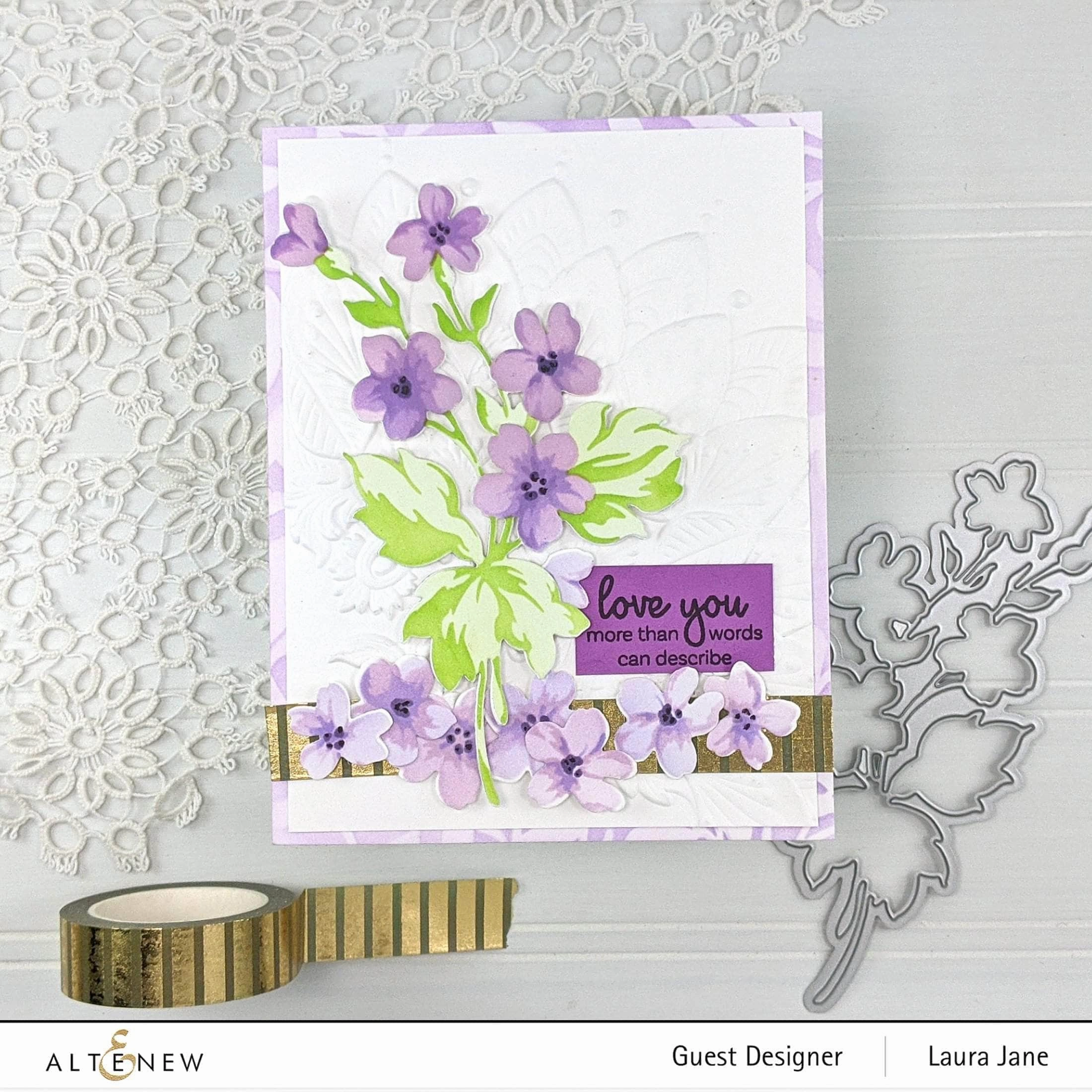 locking sealed Hill Blossoms Die Set