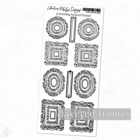 Lpd Journaling Layered Frames | Classically Chic Basics Sticker Sheet wooden wholesale