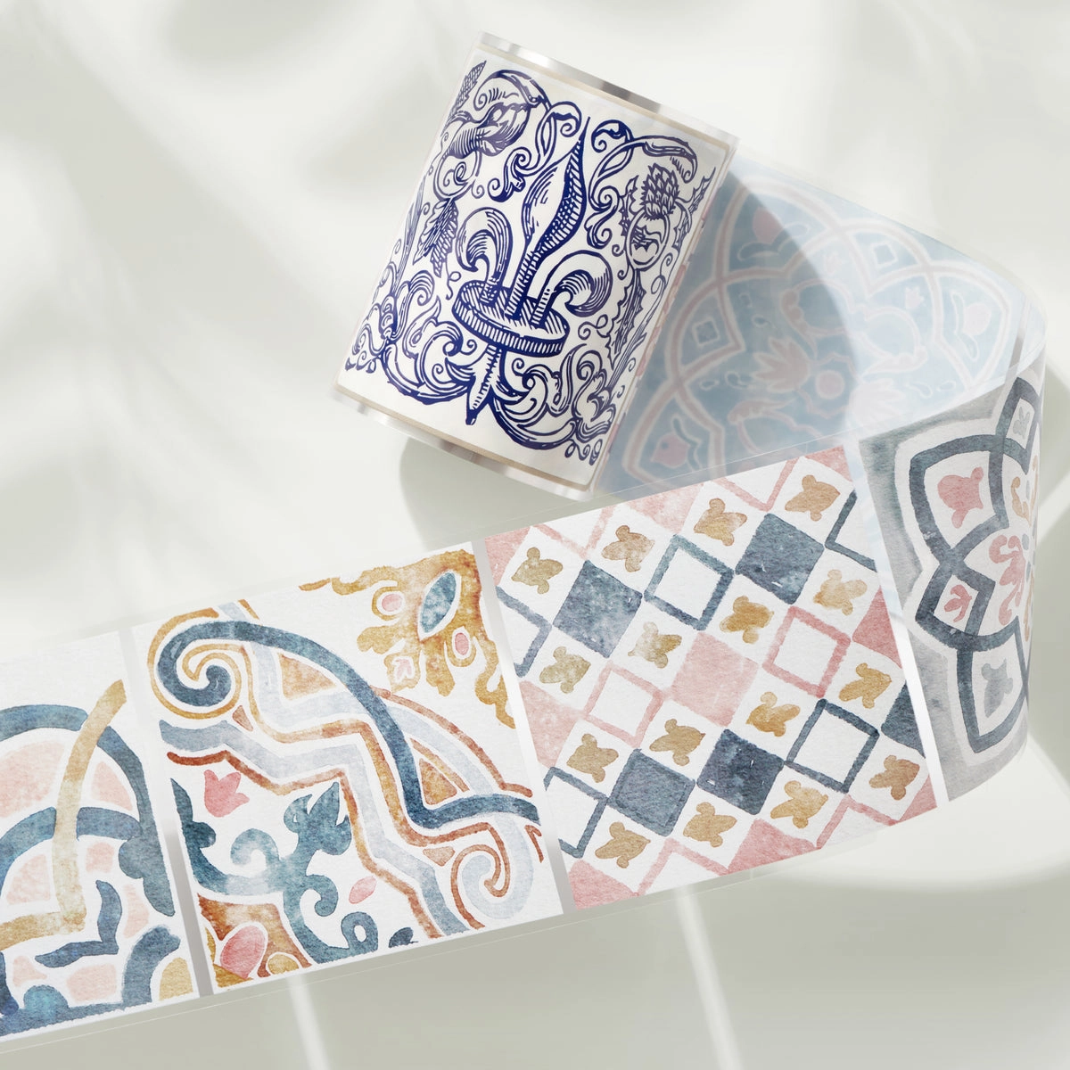 deluxe Mediterranean Tiles Wide Washi / Pet Tape