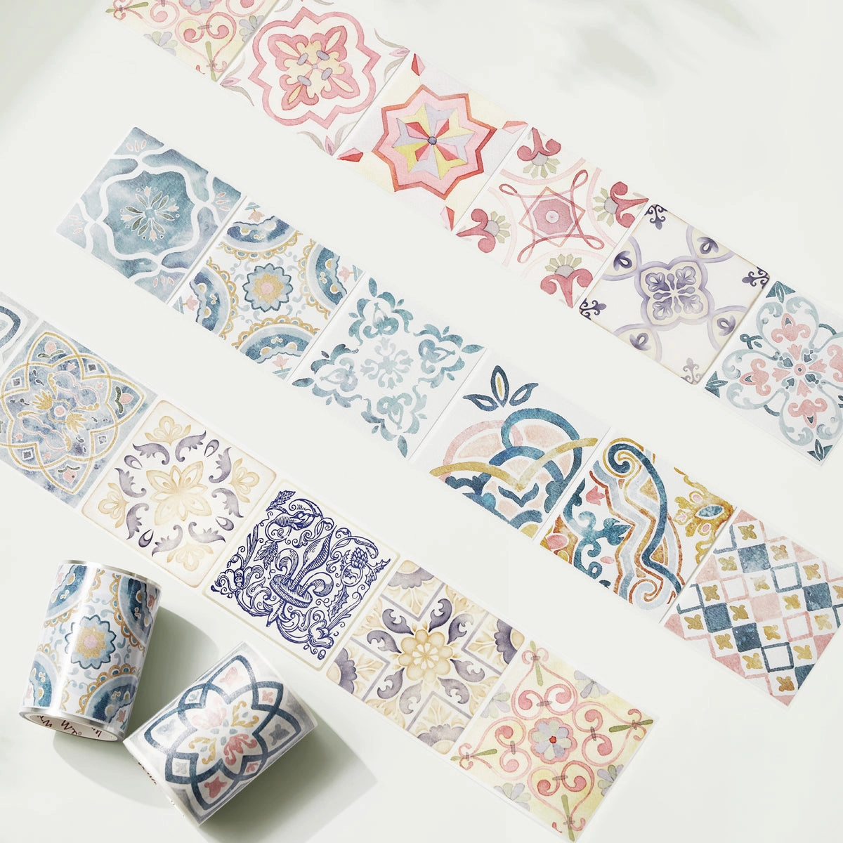 Mediterranean Tiles Wide Washi / Pet Tape metal