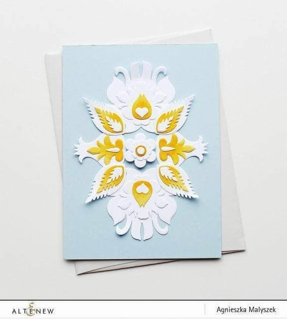 linen strong Polish Papercuts 3D Die