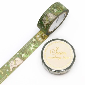 glossy Saien Foil Washi Tape - Snow Drop