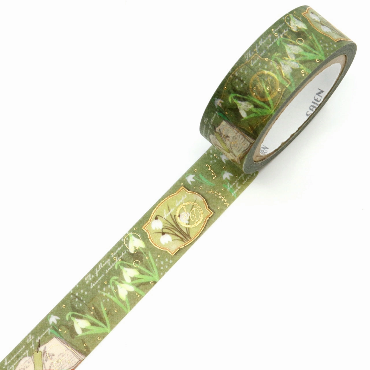 Saien Foil Washi Tape - Snow Drop basic glass