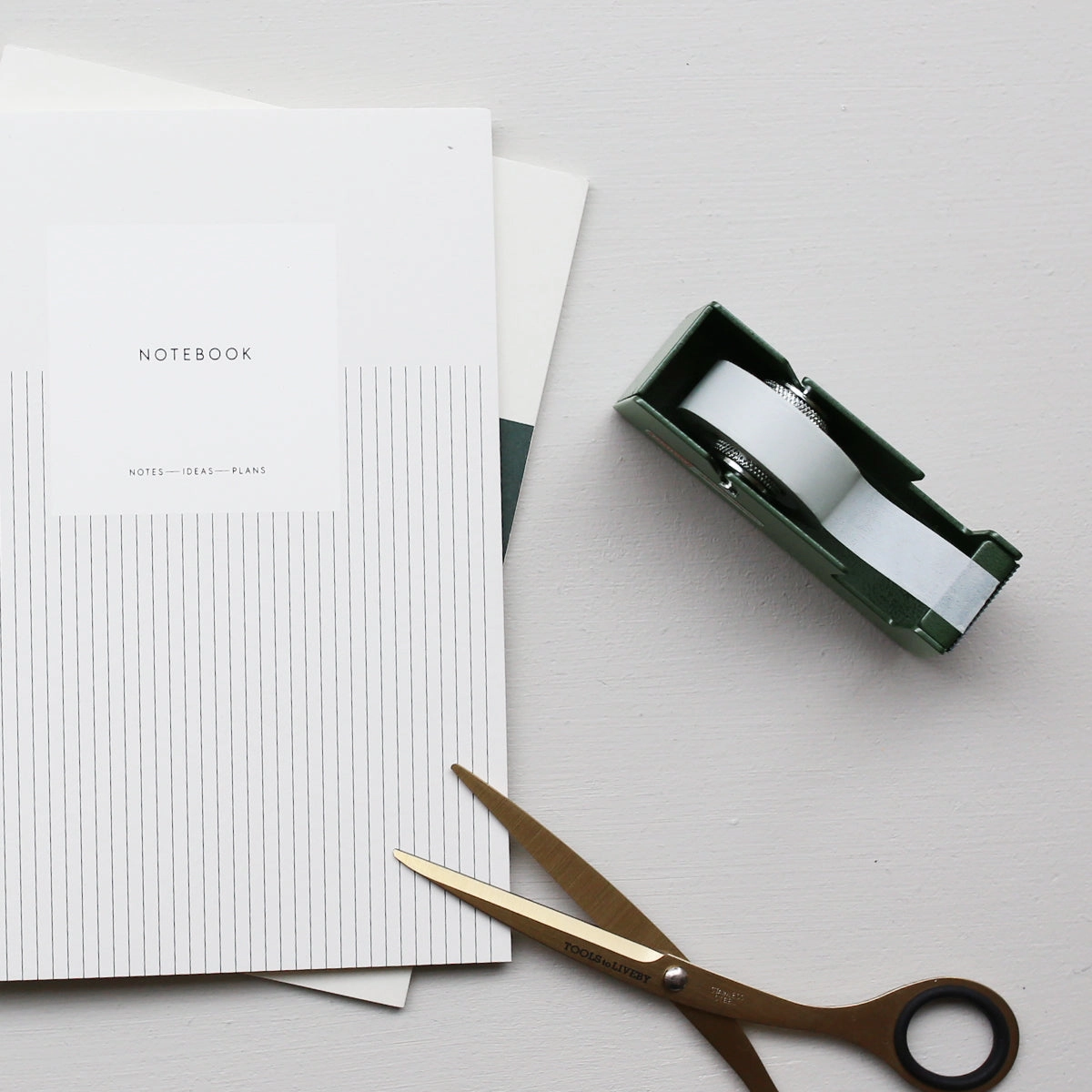 Tape Dispenser S // Green ergonomic flexible
