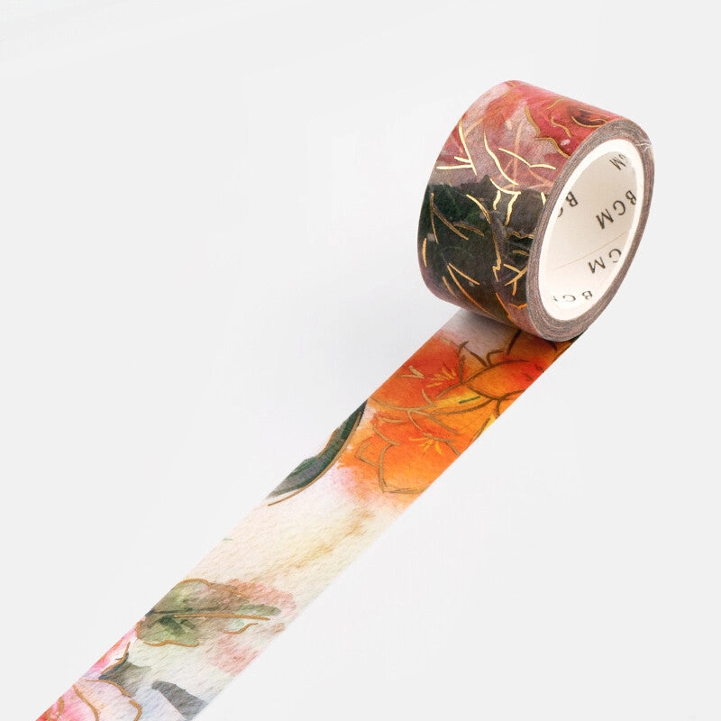 deluxe popular Watercolor Flower Rose Washi Tape Bgm