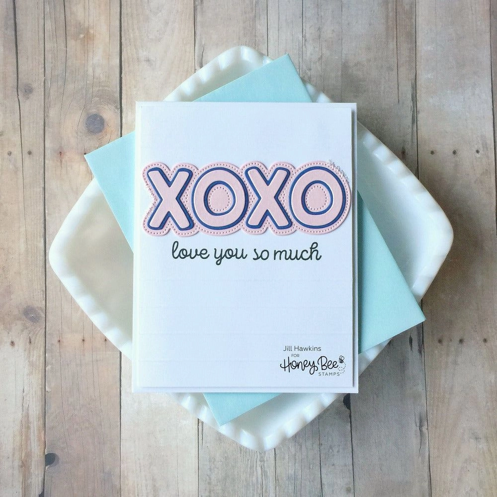 Xoxo - 3X4 Stamp Set - Retiring bold compact