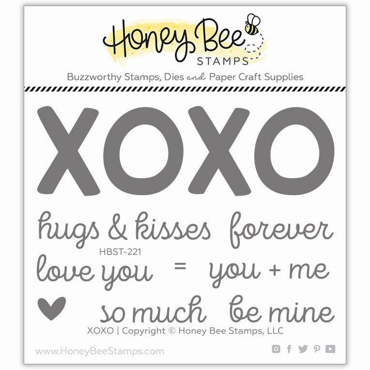 Xoxo - 3X4 Stamp Set - Retiring kit