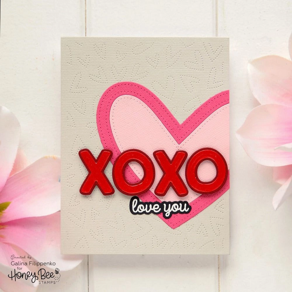 Xoxo - 3X4 Stamp Set - Retiring expandable adjustable