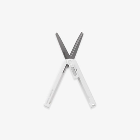 Xs Compact Scissors // White alloy minimalist