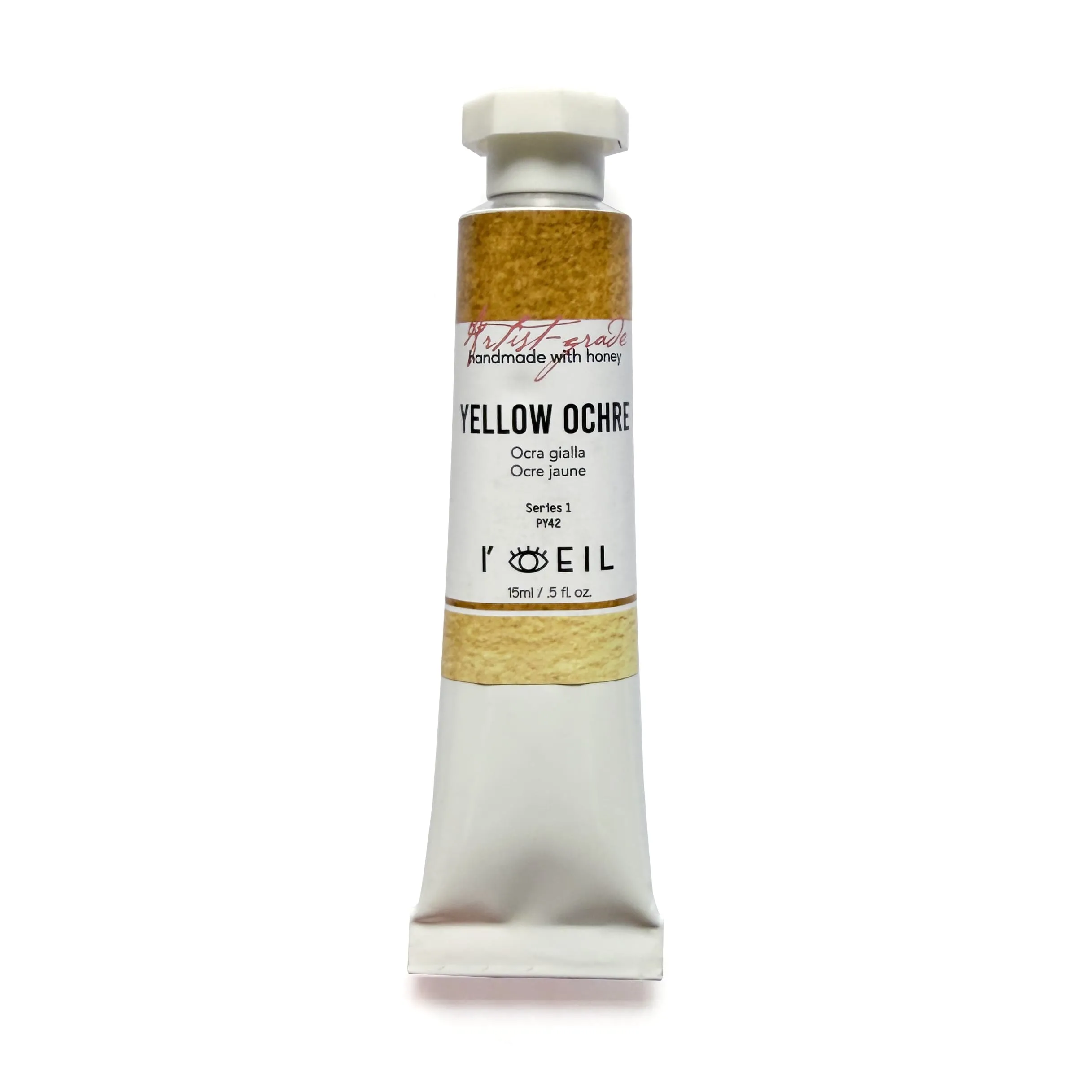 bulk Yellow Ochre Py42 - Artist Grade Handmade Honey Based Watercolor Tube 15Ml