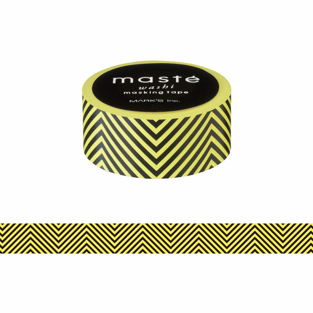 loose heatproof Yellow Chevron Japanese Washi Tape ? Basic Mast Masking Tape