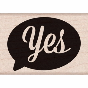 glossy Yes Stamp