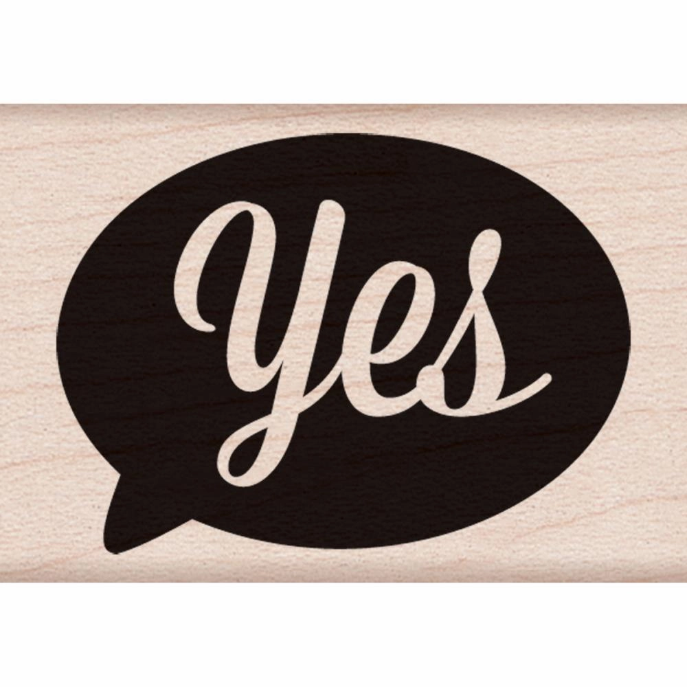 glossy Yes Stamp