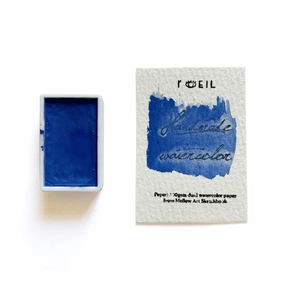 Yinmn Blue Pb86 - Artist Grade Handmade Honey Based Watercolor Paint Full Pan 3.2Ml tall