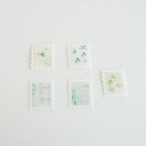 Yohaku Flake Stickers - Diary linen solid