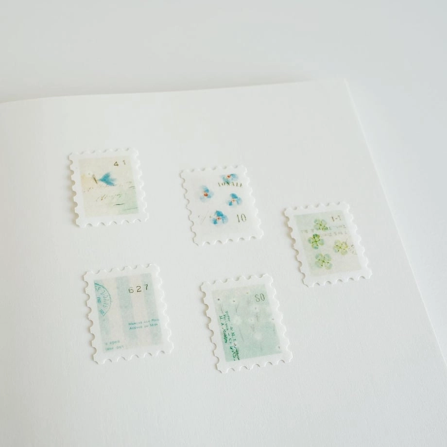 Yohaku Flake Stickers - Diary alloy