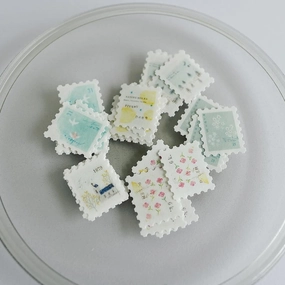 modern trendy Yohaku Flake Stickers - Letter
