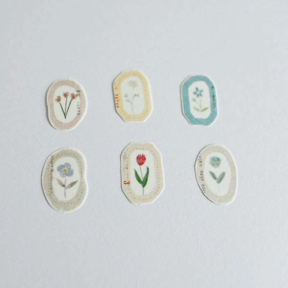 Yohaku Flake Stickers - Tsukino Waltz affordable wooden