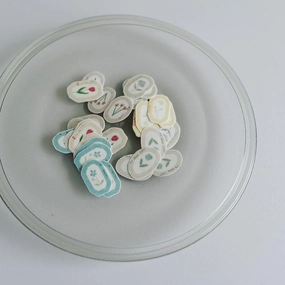 matte Yohaku Flake Stickers - Tsukino Waltz