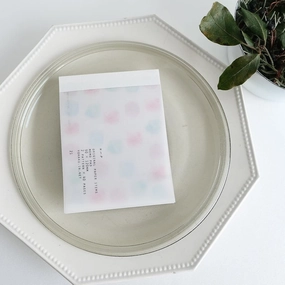 rubber refillable Yohaku Memo Pad - Palette