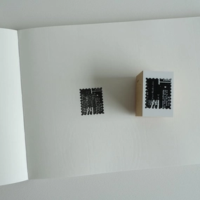 cotton automatic Yohaku Rubber Stamp - Message