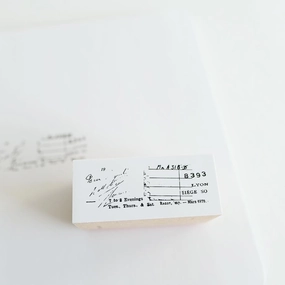Yohaku Rubber Stamp - Recipe compact