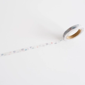 thin sleek Yohaku Slim Washi Tape - Hydrangea
