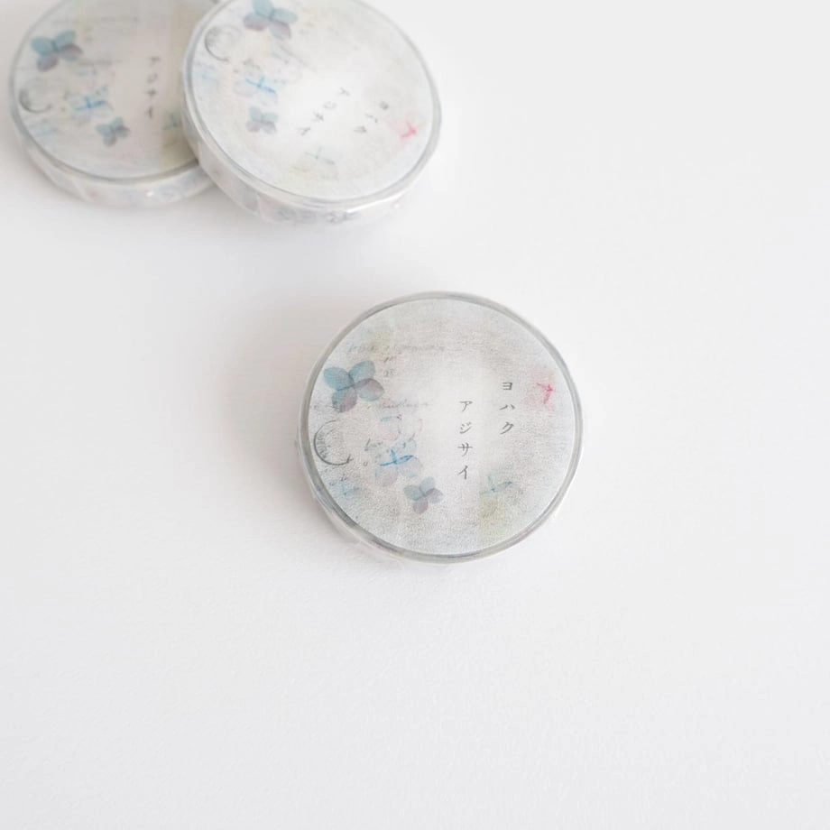 valuable Yohaku Slim Washi Tape - Hydrangea