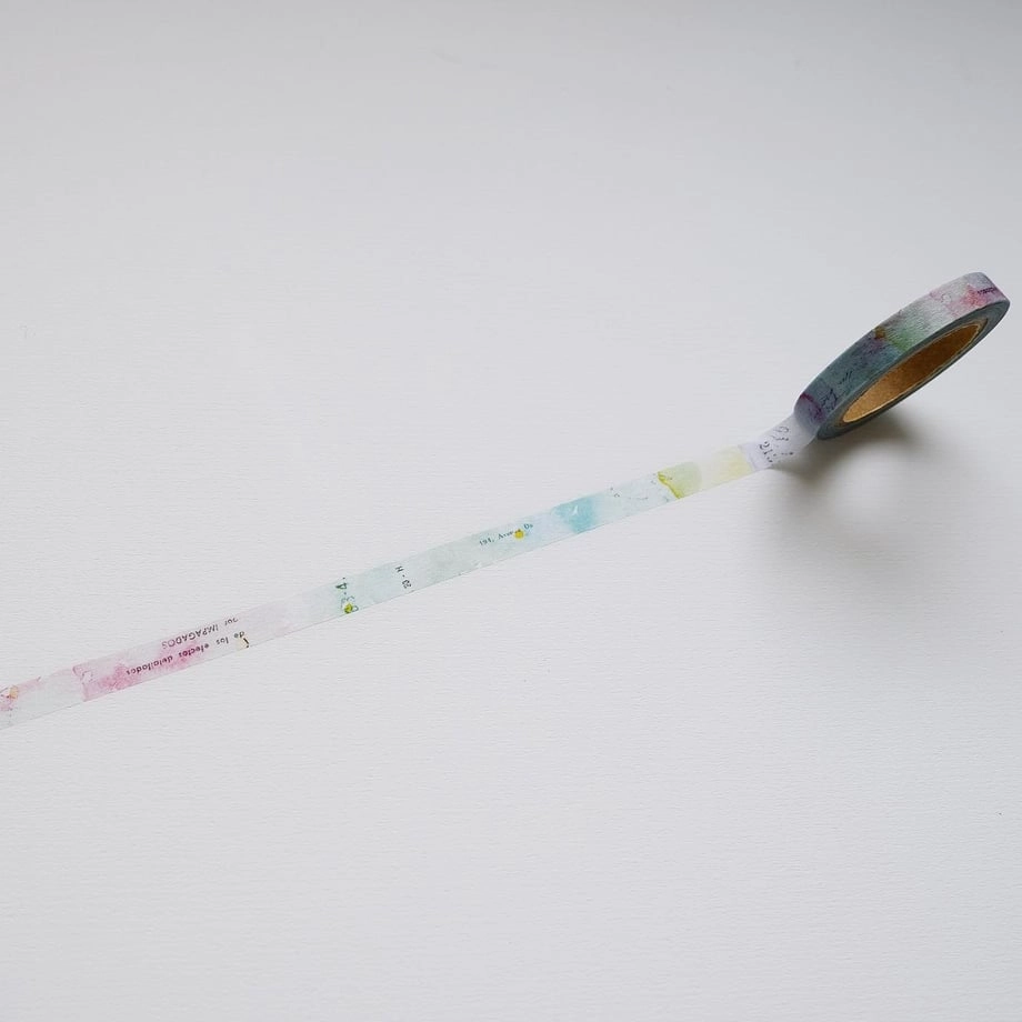Yohaku Slim Washi Tape - Planetarium maxi adjustable