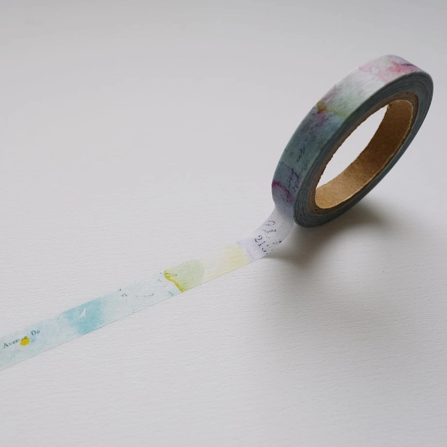 neutral Yohaku Slim Washi Tape - Planetarium