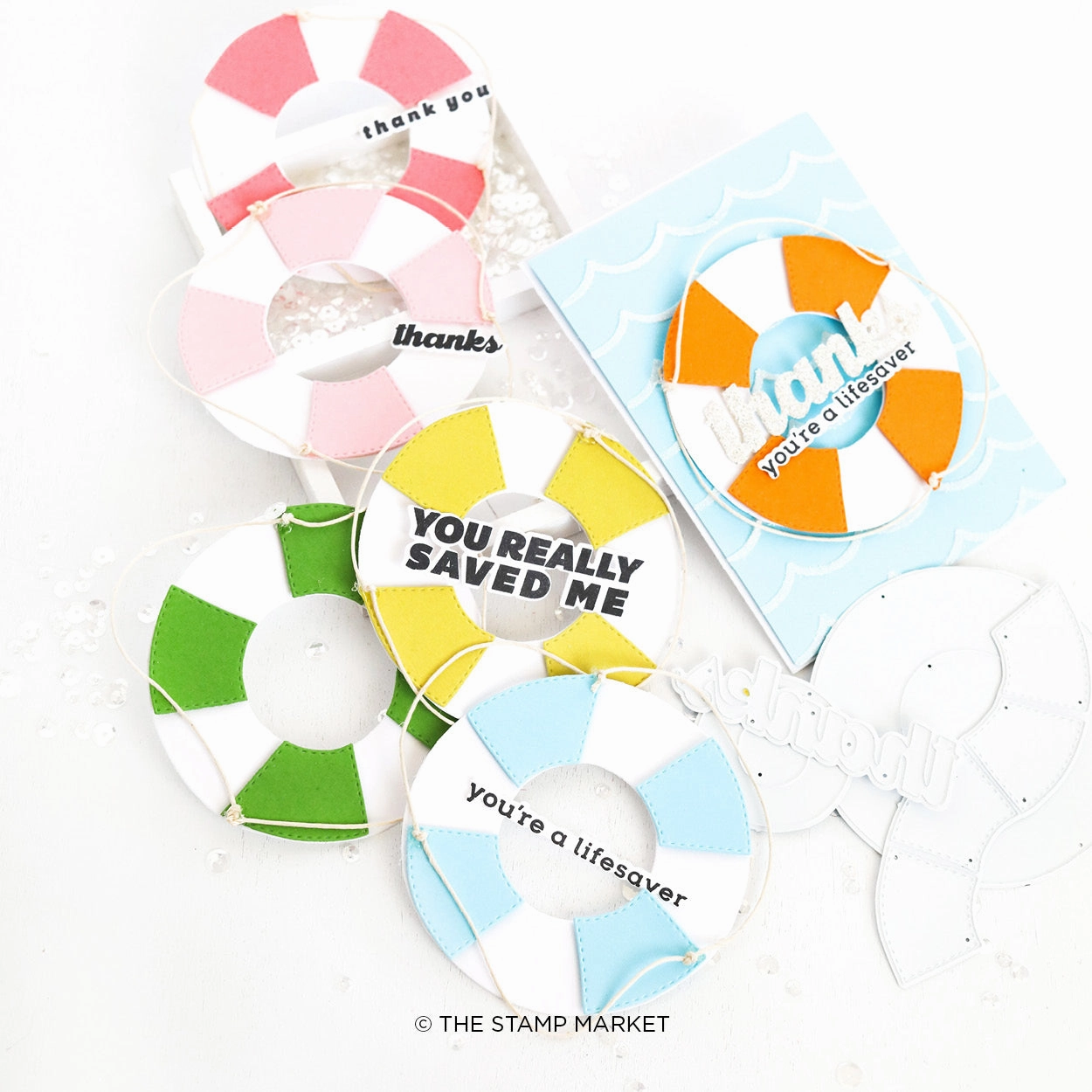 earthy organic You'Re A Lifesaver Stamp