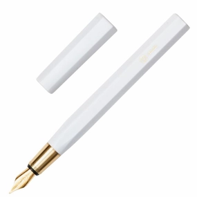 manual Ystudio Resin White Fountain Pen