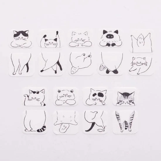 Yuru Neko Sandwich Washi Roll Sticker Bande cotton