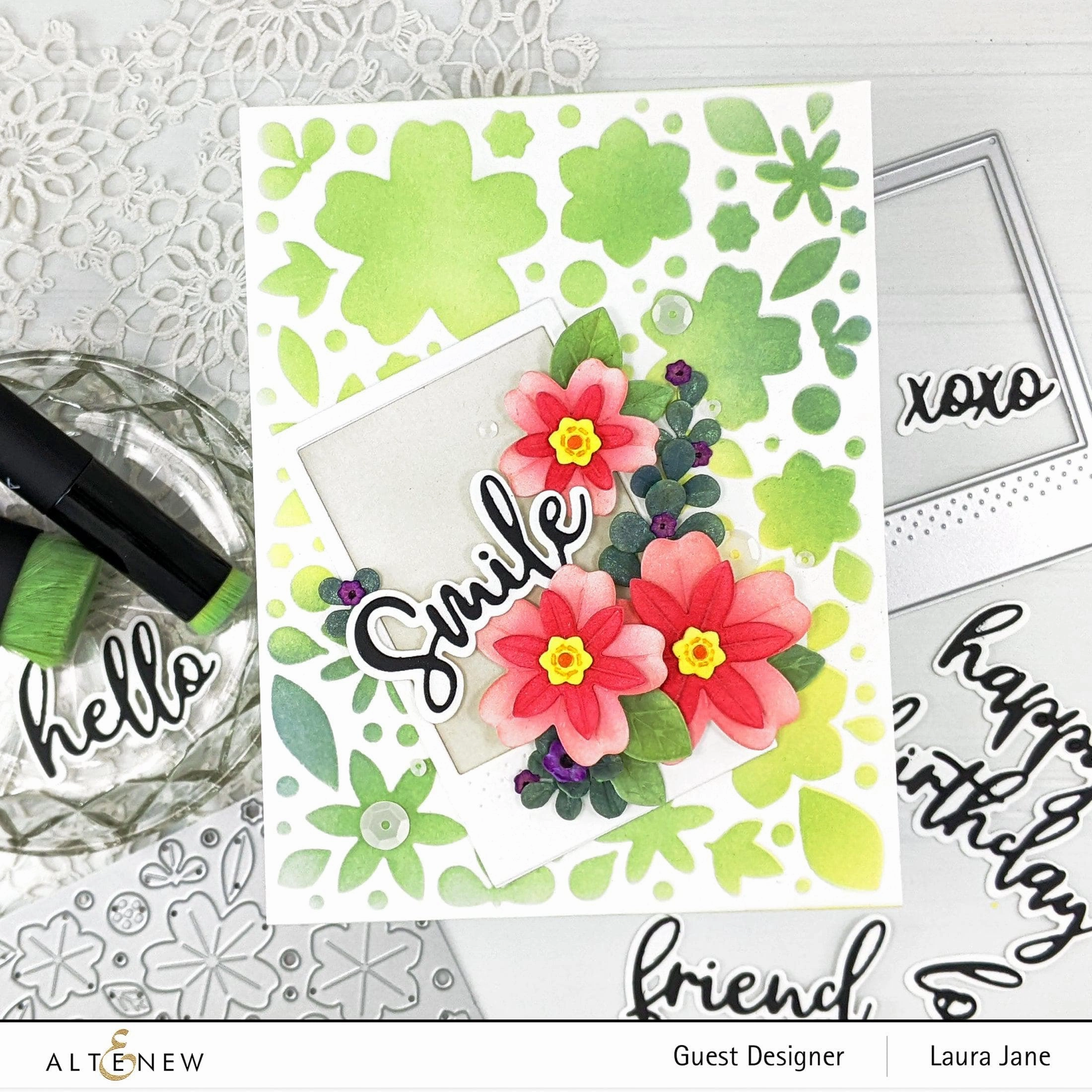 daily Zero-Waste 3D Floral Cover Die