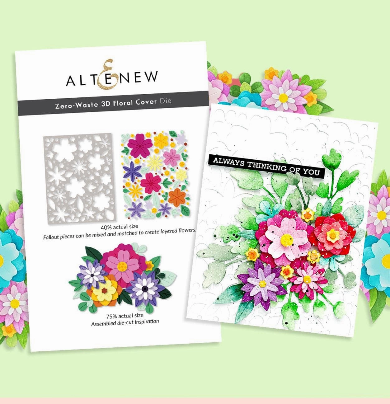 original economical Zero-Waste 3D Floral Cover Die