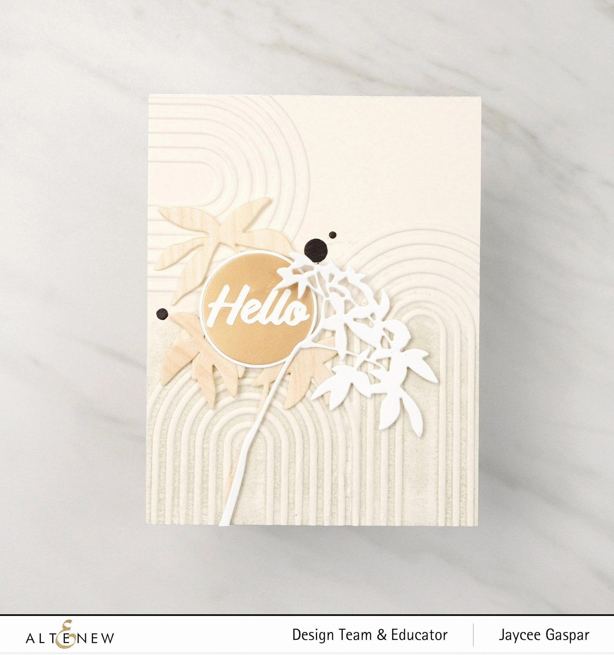 glass paper Zero-Waste Leaf Pattern Die